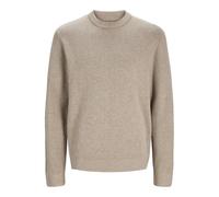 JACK&JONES Jprblamilano Stitch Knit Crew Neck, Greige/Detail:Melange, XXL