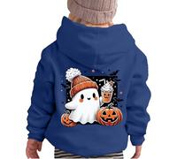 Sweater Kids Girls,Girls Hoodie for Everyday Comfort | Cozy Long Sleeve Pullover with Cute Graphic Design for Kids Perfect for School Holidays and Outdoor Play (Blue, 5-6 Years)