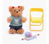 Sweater Knitting Bear Twist，Knitting Kit for Beginners, Twist DIY Craft Kit with Polyester Yarn & Instructions