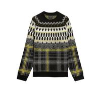 Sweater Lyle & Scott Fair Isle Tartan Noir M