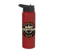 Sweater Weather Like Cozy Fall Aesthetic Autumn Vibe Stainless Steel Insulated Water Bottle