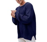 Sweaters for Men UK - Crew Neck Jumper Men Solid Stripe Wool Jumpers Men Long Sleeved Casual Outerwear Sweaters Pullover O Neck Knitted Jumper Black Jumper Mens Designer Jumper