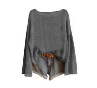 Sweaters for Women UK Boat Neck Women's Jumpers Ethnic Prints Fair Island Sweater Casual Loose Ladies Knitted Pullover Jumpers Layer Top Daily Going Out Shirts