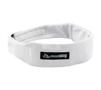 SweatHawg Headband - Absorbent Wicking Head Band 100% Technical Fabrics Control Excessive Sweating No Sweat No Drips, Adjustable, Highly Absorbent - One Size Fits All (Ash White)