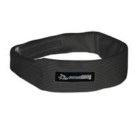 SweatHawg Sweat Headband - Highly Absorbent Wicking Head Band Control Excessive Sweating - Adjustable, Reusable - One Size Fits All - Charcoal Black