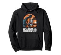 Sweating Metal Drinking Water Steel Mill Worker Pullover Hoodie