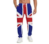 Sweatpants for Men England Flag Lounge Pants British Flag Jogging Pants Drawstring Casual Running Trousers with Pocket, England Flag British, Large