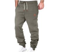Sweatpants for Men UK Casual Cargo Pants Drawstring Elasticated Waist Joggers Trousers Solid Lightweight Outdoor Walking Climbing Athletic Pants Gray L