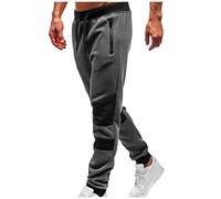 Sweatpants for Men UK | Colorblock Joggers Tracksuit Trousers | Elasticated Waist Sweat Drawstring Pants | Lace-Up Casual Rugby Chino Trousers | Gym Tracksuit Bottoms for Men with Zip Pockets