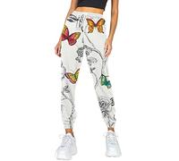 Sweatpants Womens Petite Slacks for Girls Floral Print Sweatpants Skinny Trousers Warm Autumn Long Casual Pants Soft Trendy Sports Workout Pants Lightweight Breathable Comfy Pocket Slacks White