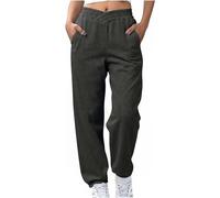 Sweatpants Womens Plus Size Tracksuit Bottoms Joggers Pants with Pockets Sports Trousers Baggy Cross-Over Elastic Waist Trouser Casual Tapered Leg Sweatpant for Yoga Fitness Gym Lounge Wear