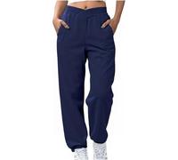 Sweatpants Womens Plus Size Tracksuit Bottoms Joggers Pants with Pockets Sports Trousers Baggy Cross-Over Elastic Waist Trouser Casual Tapered Leg Sweatpant for Yoga Fitness Gym Lounge Wear