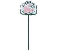 Sweatpea Vegetable Sign Marker Label Cast Iron Plant Garden Yard Allotment