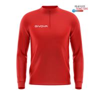 Sweatshirt 1/2 zip child Givova 500 Rouge 4XS