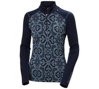 Helly Hansen Women's Lifa® Merino Midweight 2-in-1 Graphic Half-zip Base Layer - Blue/Purple - L