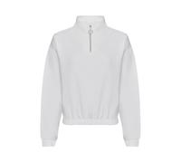Sweatshirt 1/2 zip woman Just Hoods Blanc XL