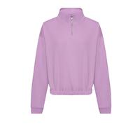 Sweatshirt 1/2 zip woman Just Hoods Violet S