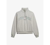Sweatshirt 1/2 zip woman Superdry Athletic Ess Applique Grey L