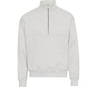 Sweatshirt 1/4 zip Colorful Standard Organic snow melange Blanc XL