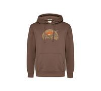 Sweatshirt à cpauche Greenbomb Peak Circle Joy Marron M