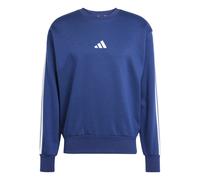 Adidas Men's Sweatshirt Essentials 3 Stripes Fleece – Dark Blue/White - XL