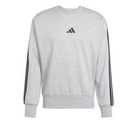 adidas Essentials 3-Stripes Fleece Sweatshirt Mens XL Grey