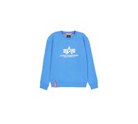 Alpha Industries Basic Big Logo Sweatshirt for Men Size XL - mediteranian blue