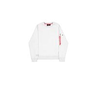 Alpha Industries Label Backprint Sweatshirt for Men Size 2XL - pastel grey melange