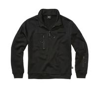 Brandit Tactical Half Zip Sweatshirt Black S Men