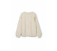 Sweatshirt child Desigual Lion Beige S