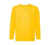 Sweatshirt child Fruit of the Loom Classic Jaune 5/6 ans