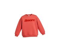 Sweatshirt child She is Sunday Amore Rouge 3/4 ans