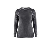 Sweatshirt Crewneck woman Blaklader Warm Gris L