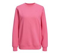 JJXX Women's Jxabbie Ls Rel Every Brush Crew Noos Sweatshirt, Carmine Rose/Print: Magenta Logo, M