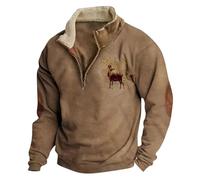 Sweatshirt Fleece Pullover Men Quarter Zip Flannel Shirts for Men Mens Winter Jackets with Hood Puffer Jacket Mens Waterproof Hoodies Christmas Jumpers for Coats