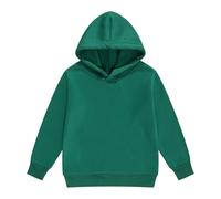 Sweatshirt For Boys 11-13 - S Long Sleeve Pullover Solid Casual Outerwear Cozy Fleece Lined Sweater For Toddler To Teen (Dark Green, 6-7 Years)