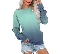 Sweatshirt for Women UK Plus Size Long Sleeve Simple Solid Jumpers Casual Loose Elegant Pullover Trendy Crew Neck Shirt Ladies Tops Lightweight Hoodies Regular Sweat Shirts Army Green S,M,L,XL,XXL