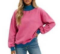 Sweatshirt For Women Uk,Sweatshirt With Split Collar Casual Hoodless Pullover For Everyday Comfort And Modern Style