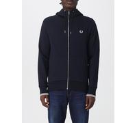 Fred Perry Men's Hooded Zip Through Zip Hoodie Navy Large
