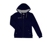 Sweatshirt full zip hoodie for women Spalding Flow Bleu XS