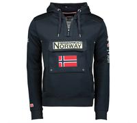 Sweatshirt Geographical Norway Gymclass Hoodie Man Cotton Blend Blue