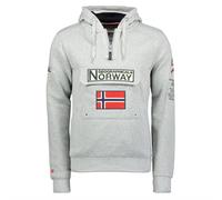 Sweatshirt Geographical Norway Gymclass Hoodie Man Cotton Blend Light Grey
