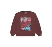 Roxy Lineup Brushed - Girls 4-16 Red Oversized Sweatshirt