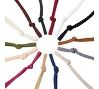 Sweatshirt Hoodie Drawstring Cord. 10 & 15mm Wide. Flat Cotton Tape Ribbon Rope, Option of Toggles Stopper Lock Ends. 26 Colours, 1mt, 5mts, 25mts & 45mts Rolls