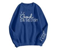 Sweatshirt Hoodies for Women UK Womens Christmas T Shirts UK Green and Black Striped Jumper Goth Clothes Cropped Fur Jacket Cosy Hoodie Linen Shirt Women Winter Coats for Women UK (Blue, S)