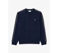 Sweatshirt Lacoste Mens Dark Blue Pullover Round Neck Top With Logo - Size L