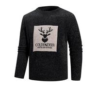 Sweatshirt Men,Warm Jumpers Men,Men's Sweater Coat for Autumn Winter Everyday Casual Knitwear Warmth by Everyday Wear Knitted Overcoat for Modern Style (Black, M)