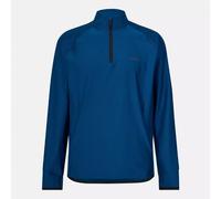 Sweatshirt Mens BOSS Dark Blue Quarter Zip Top With Logo - Sweat Active Size L