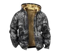 Sweatshirt Men's Cotton XL Hoodie Men's Black Regular Fit Pullover Thick Hoodie Plus Velvet Winter Coat Long Sleeve Hooded Coat Autumn Printed Sweater Camouflage Sports Top, orange, S
