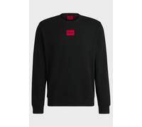 Sweatshirt Mens HUGO Black Pullover Top With Logo - Diragol212 Size XL